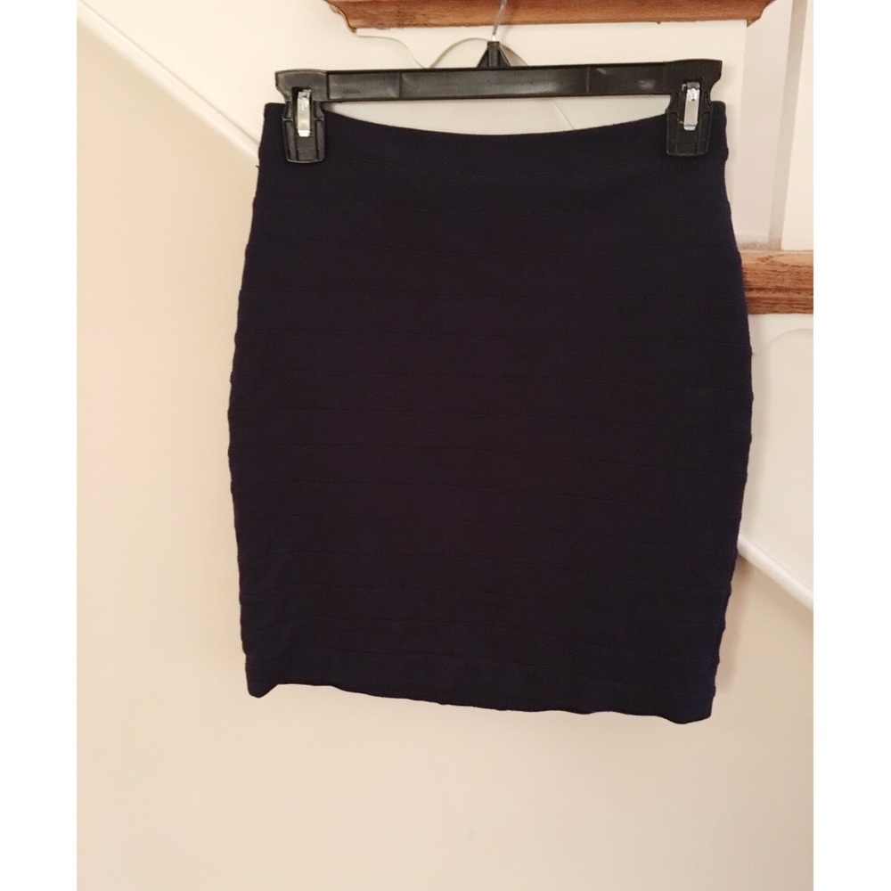 Express Bodycon Navy Skirt!